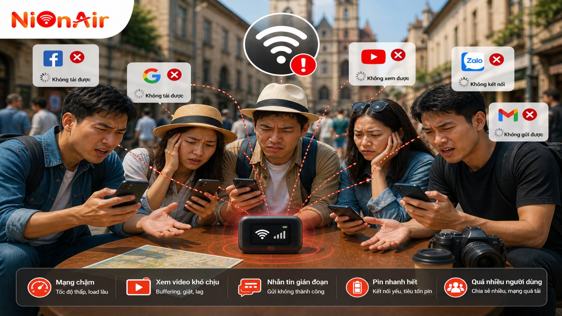 Wifi du lịch (Pocket Wifi) đôi khi sẽ có nhiều bất tiện