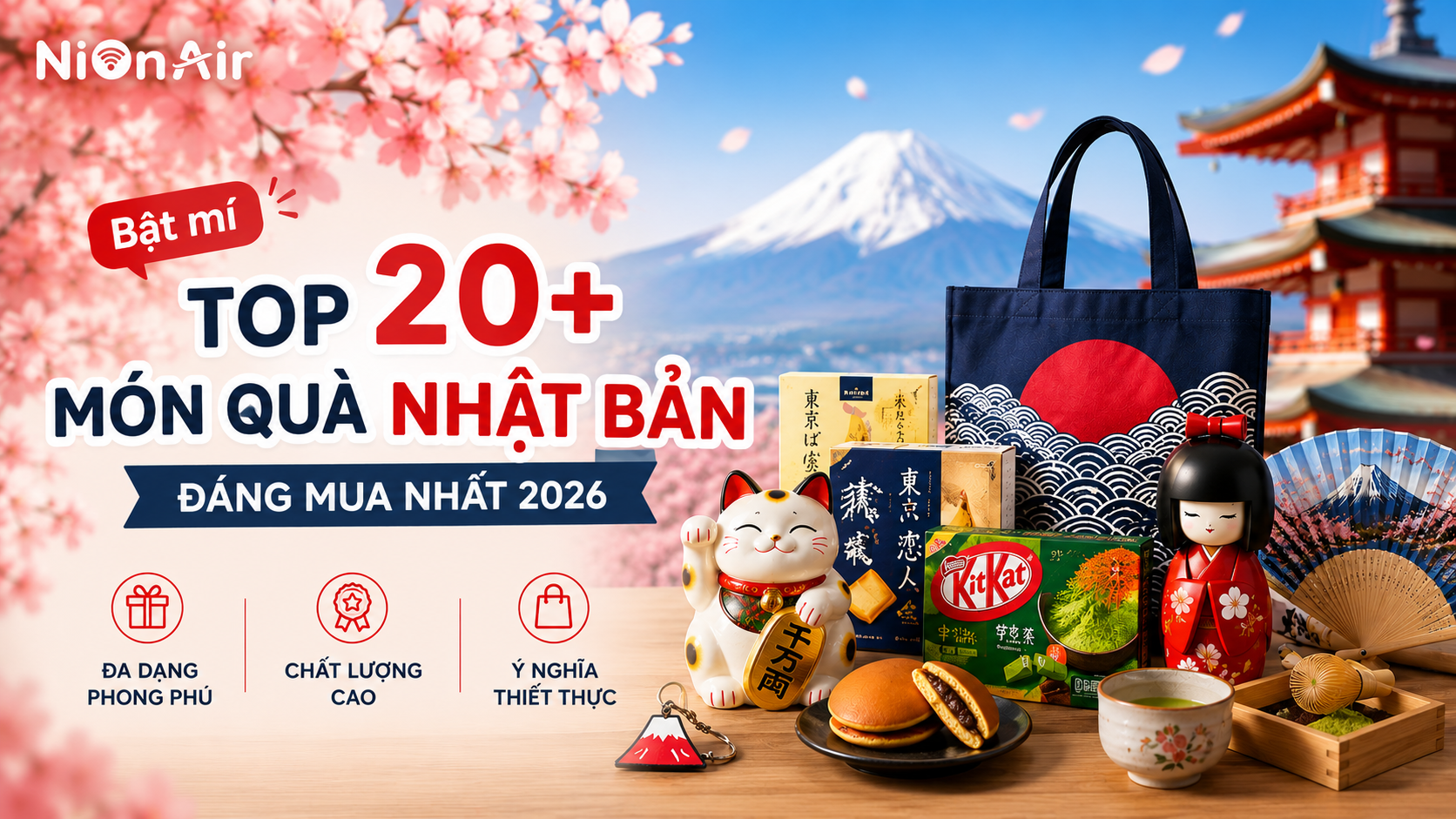 top 20+ món quà Nhật Bản đáng mua nhất 2026