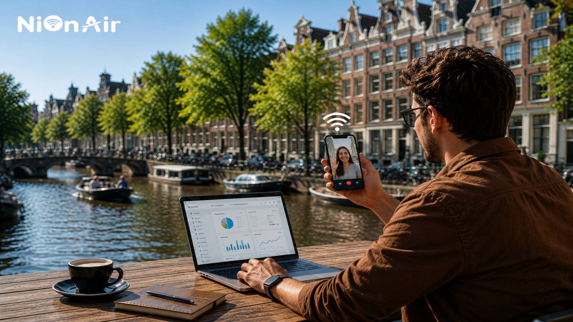 Digital Nomad làm việc remote tại Châu Âu với eSIM tốc độ 5G ổn định