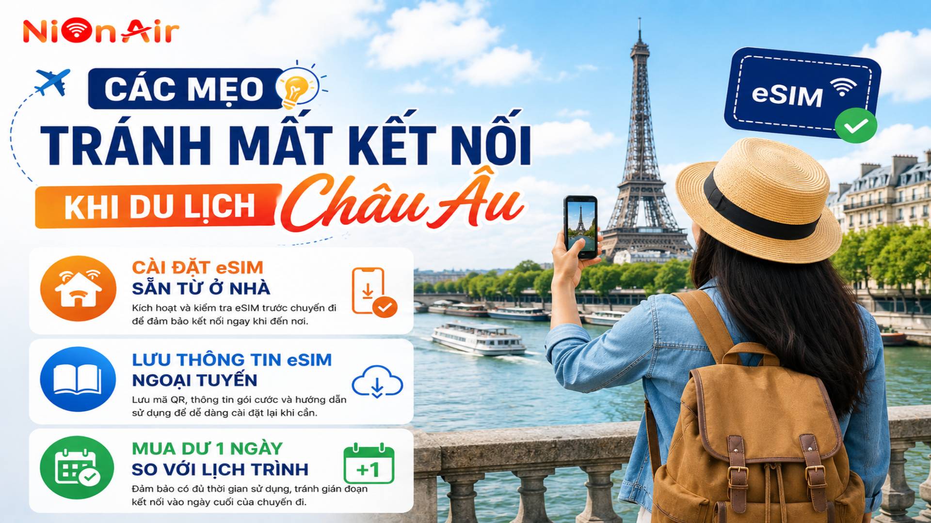 3 mẹo tránh mất kết nối khi du lịch Châu Âu