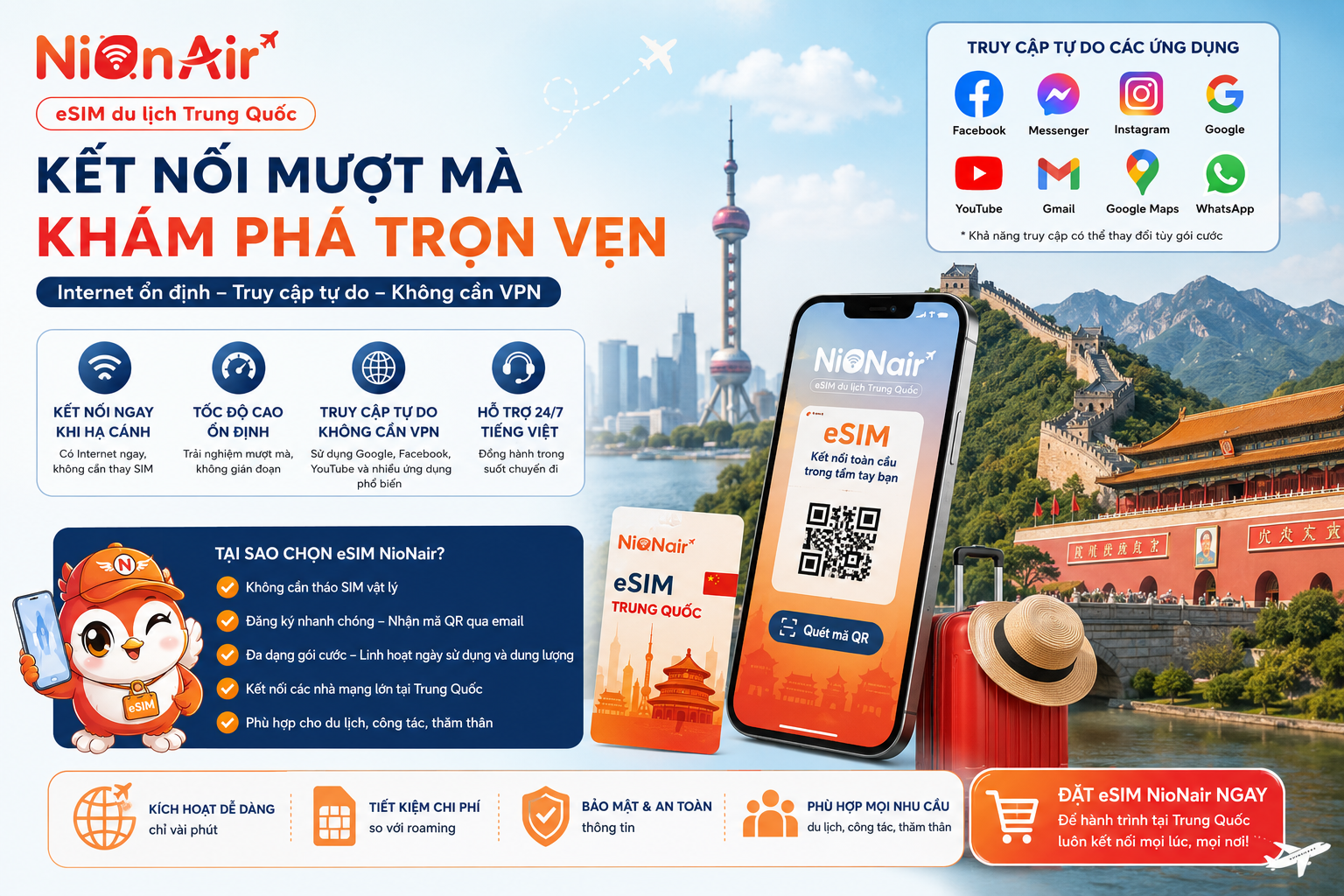 eSIM du lịch Trung Quốc.