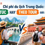 Chi phí du lịch Trung Quốc: so sánh du lịch tự túc và theo tour.