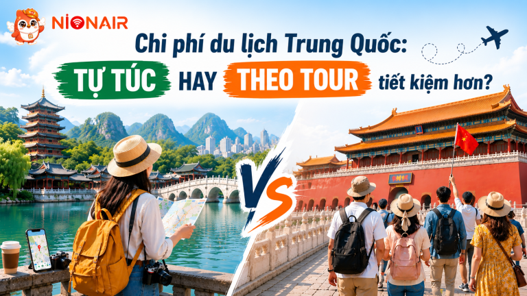 Chi phí du lịch Trung Quốc: so sánh du lịch tự túc và theo tour.