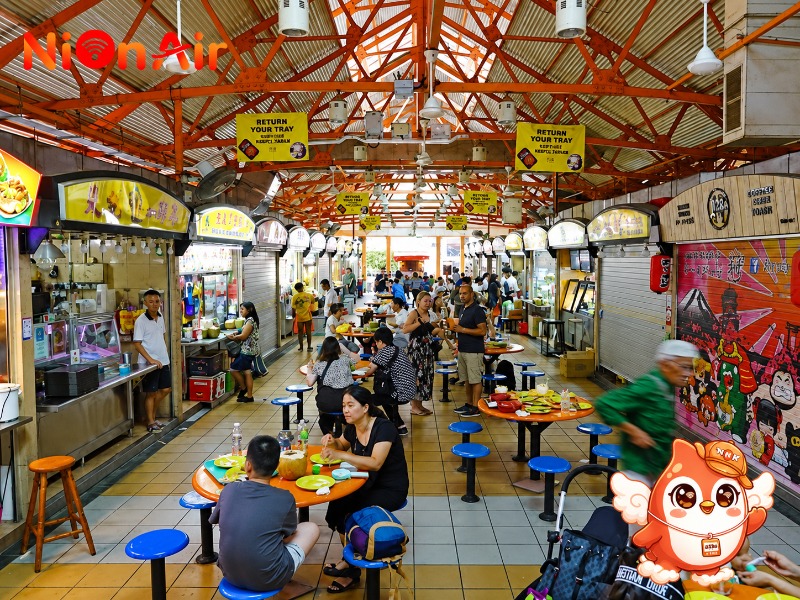 Ăn uống tại Hawker Centre giúp tiết kiệm ngân sách đáng kể