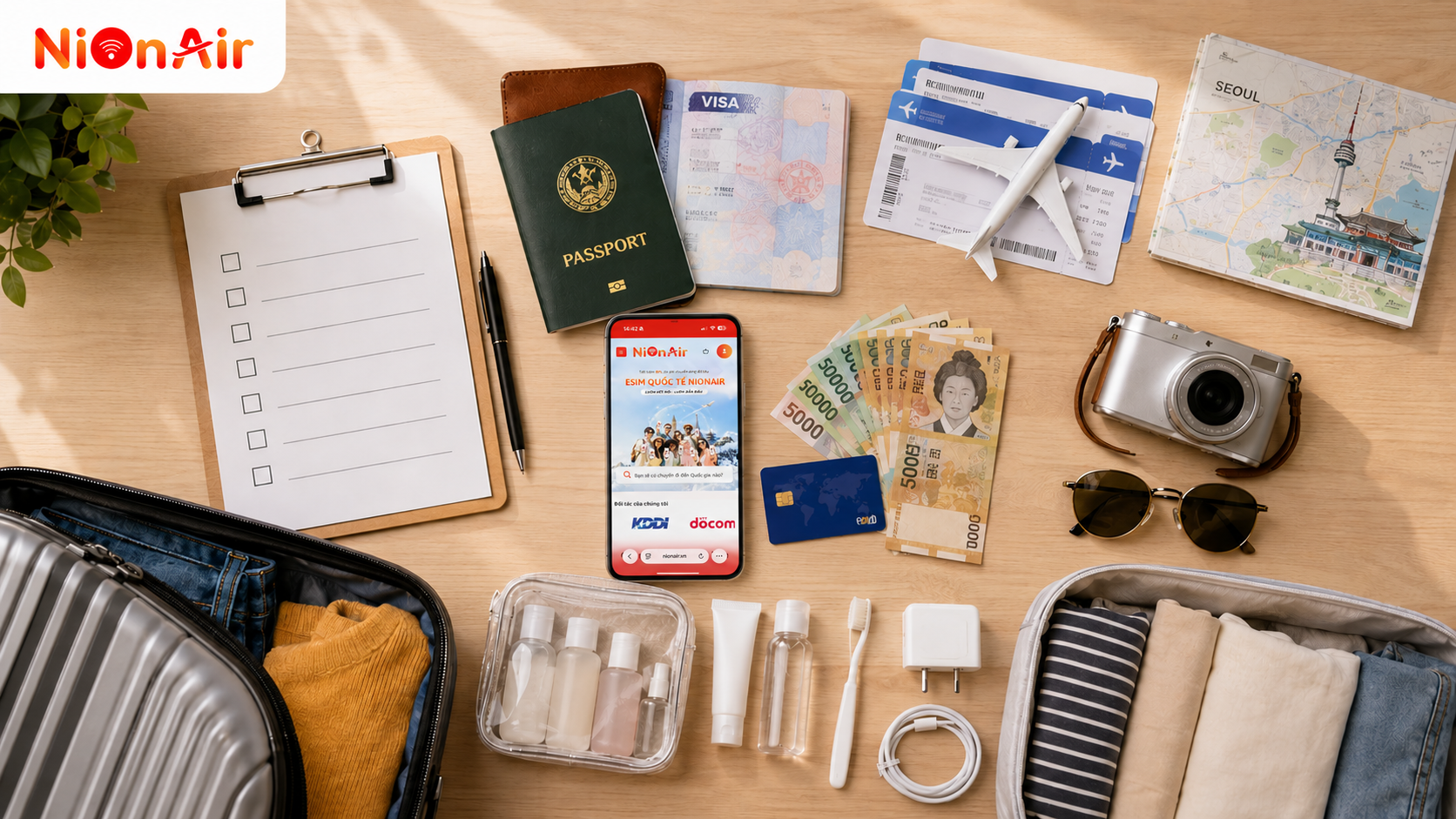 Checklist chuẩn bị hành lý đầy đủ để chuyến đi diễn ra suôn sẻ, thuận lợi