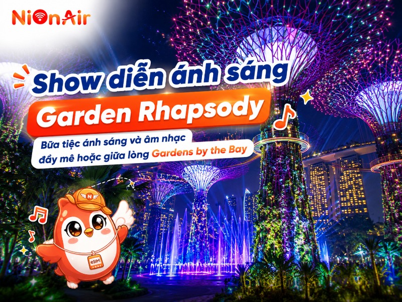 Show diễn ánh sáng Garden Rhapsody là trải nghiệm tuyệt vời
