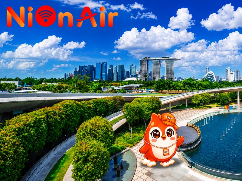 Bầu trời trong xanh vào mùa khô lý tưởng để du lịch Singapore
